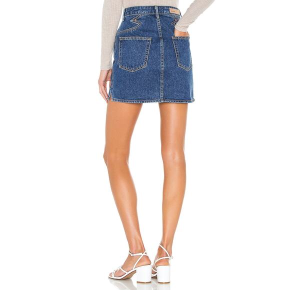 GRLFRND Denim Jean Mini Skirt GF43088501128 Odette G1128 Call It Love Blue Sz 27 - Picture 2 of 14